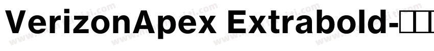 VerizonApex Extrabold字体转换